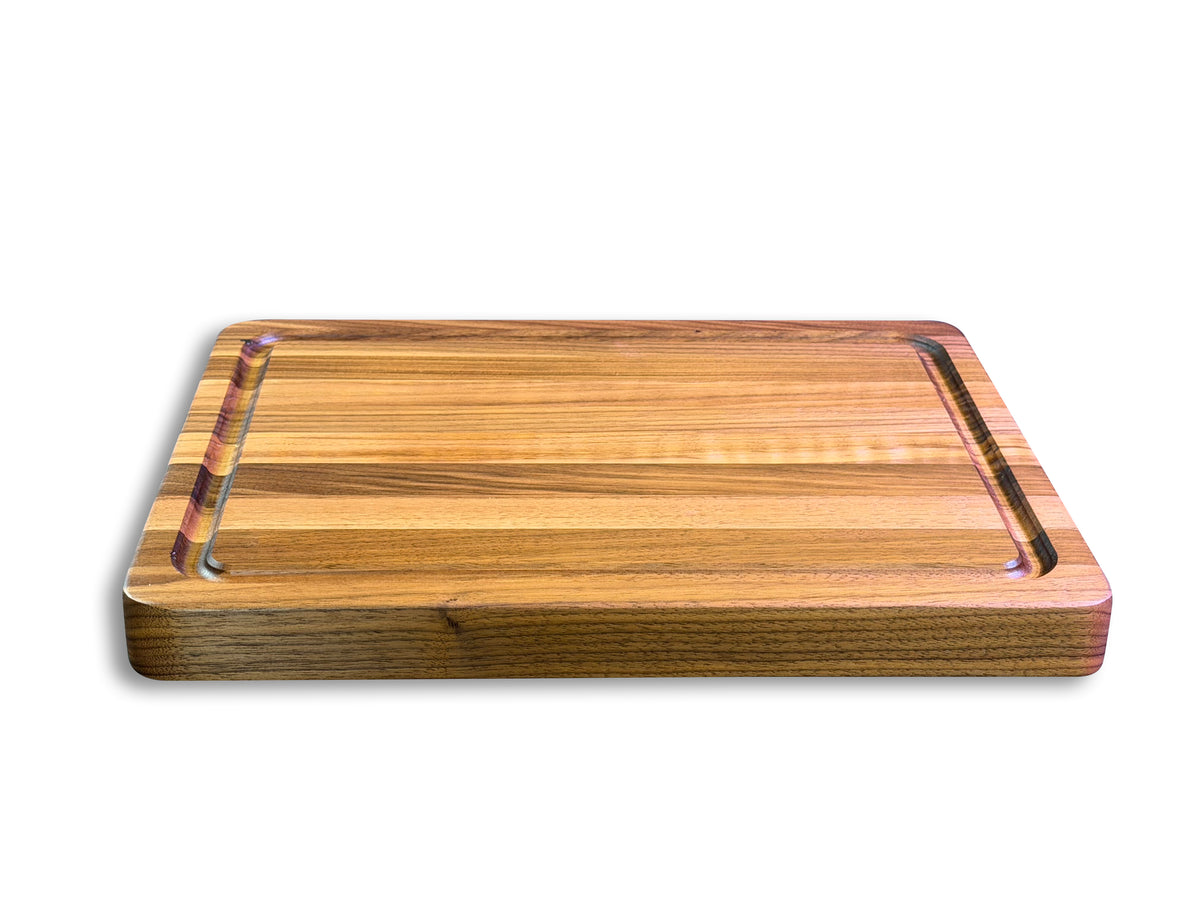 Walnut Edge Grain Cutting Board with Juice Groove