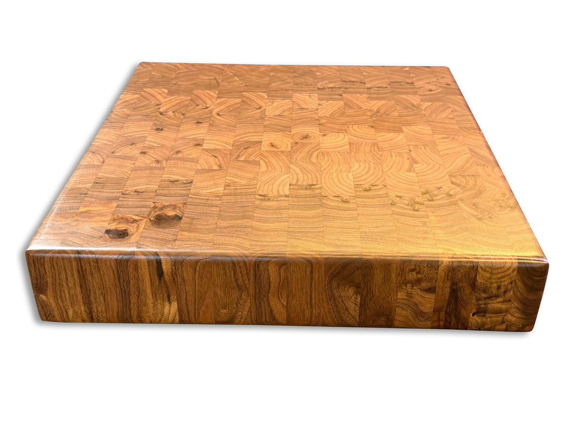Square End Grain Walnut Butcher Block