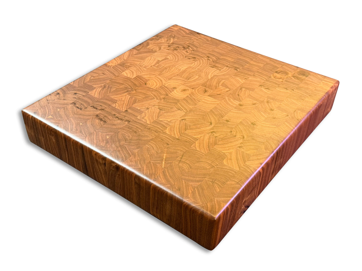 Square End Grain Walnut Butcher Block