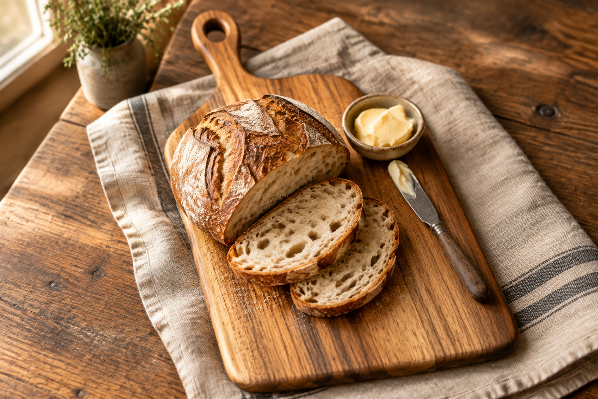 Walnut Board - Sourdough corrected grain